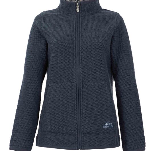 Weird Fish Sontee Full Zip Eco Macaroni Navy Size 10