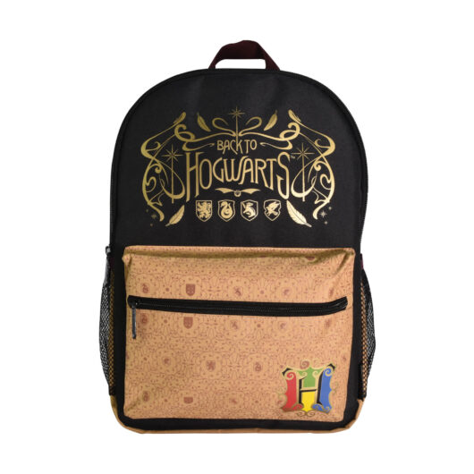 Harry Potter Back to Hogwarts Black Nylon Backpack