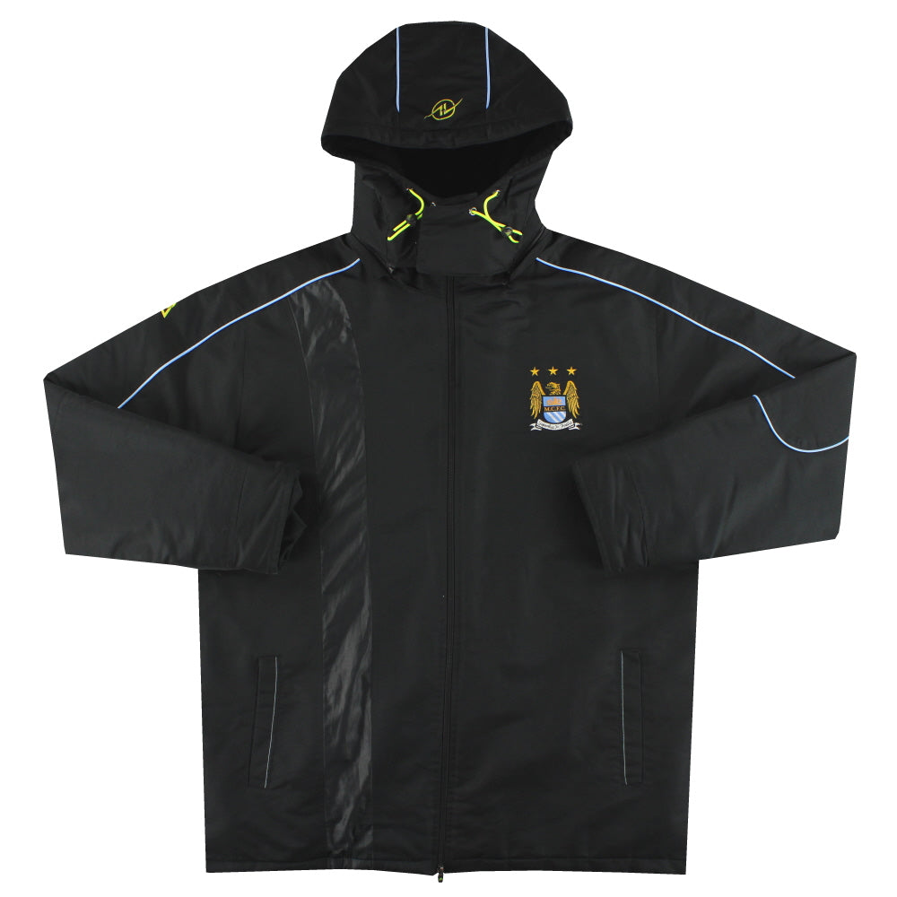 2007-08 Manchester City Le Coq Sportif Padded Bench Coat L - Manchester City / Very Good / Large
