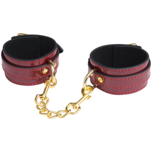 Bound to Please Red Wrist Cuffs - Red