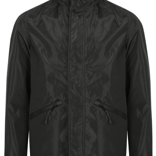 Coats / Jackets Ashlar Ripstop Windbreaker Jacket with Concealed Hood in Black - Dissident / S - Tokyo Laundry