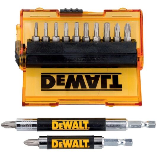 DeWalt 14 Piece Drive Guide Bit Holder and Screwdriver Bit Set