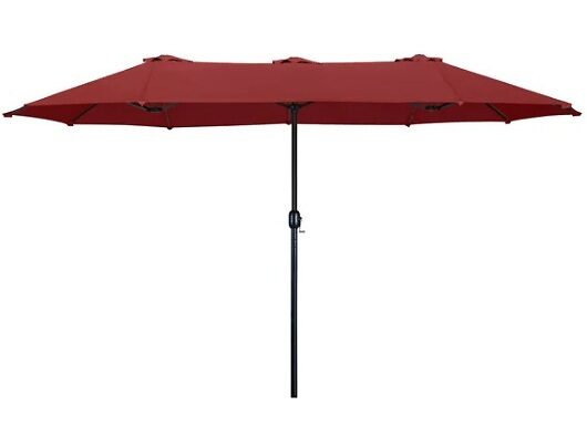 Giant Twin Parasol with Crank