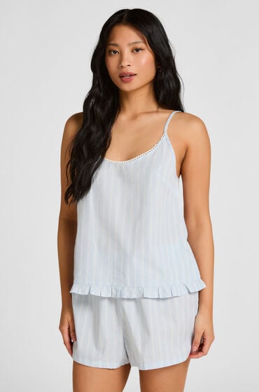 Hunkemöller Striped Short Cotton Blue