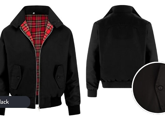 Men's Classic Harrington Jacket - 5 Colours, 7 Sizes