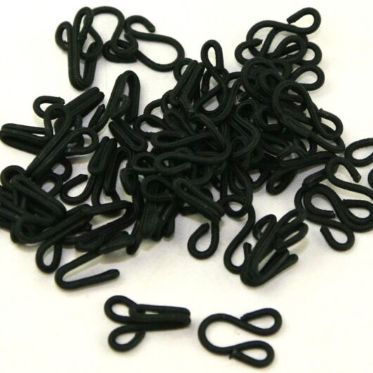 Prym Fur Coat Hooks Black