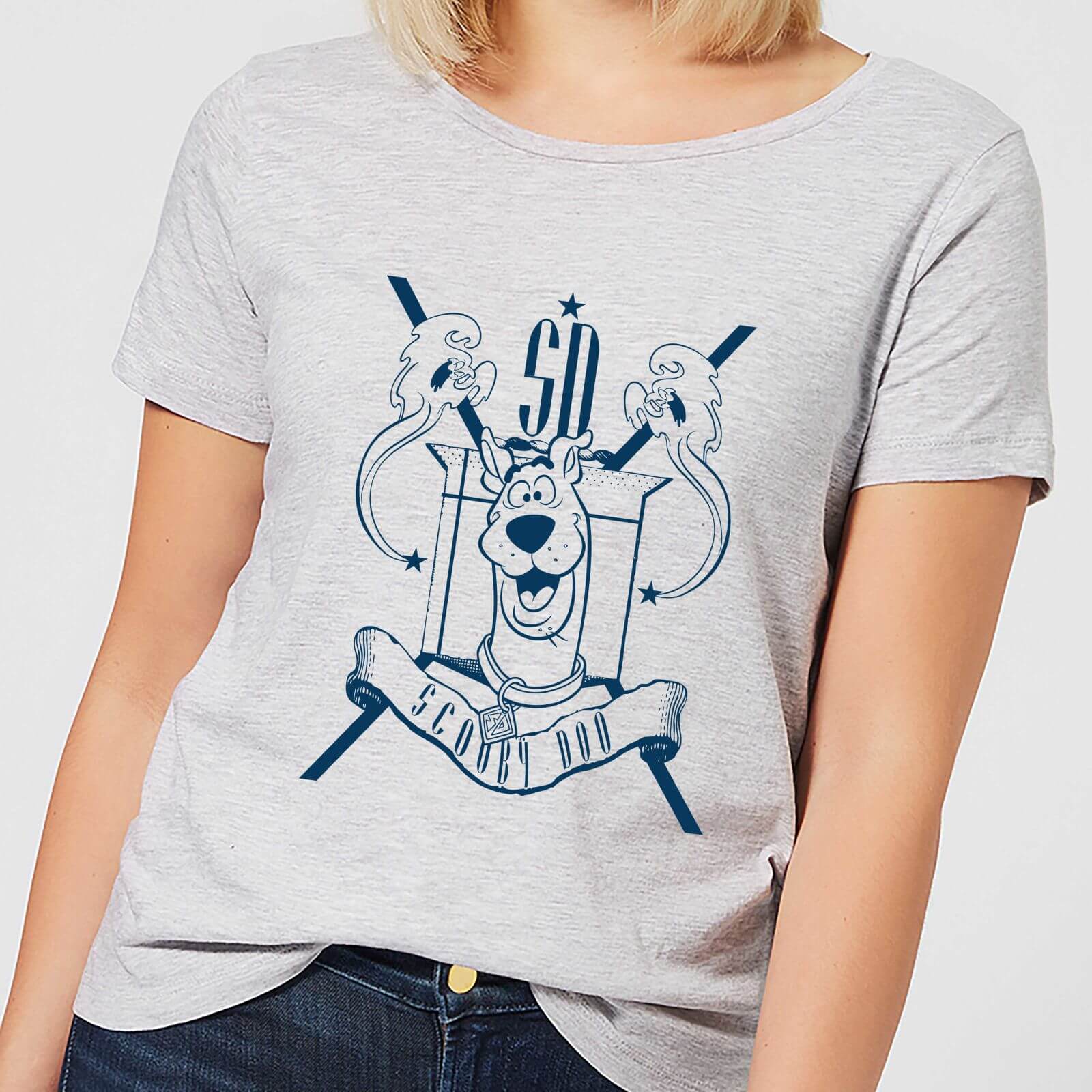 Scooby Doo Coat Of Arms Women's T-Shirt - Grey - XS