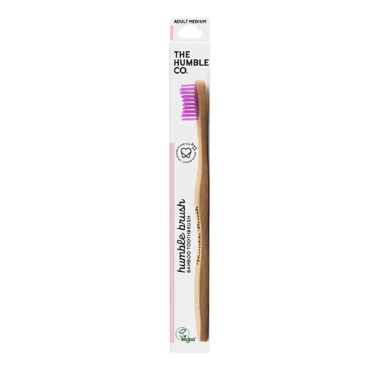 The Humble Co. Bamboo Toothbrush Adult Medium - Purple