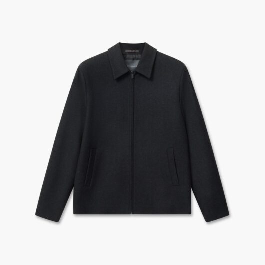 Twill Smart Bomber Jacket Mid Grey