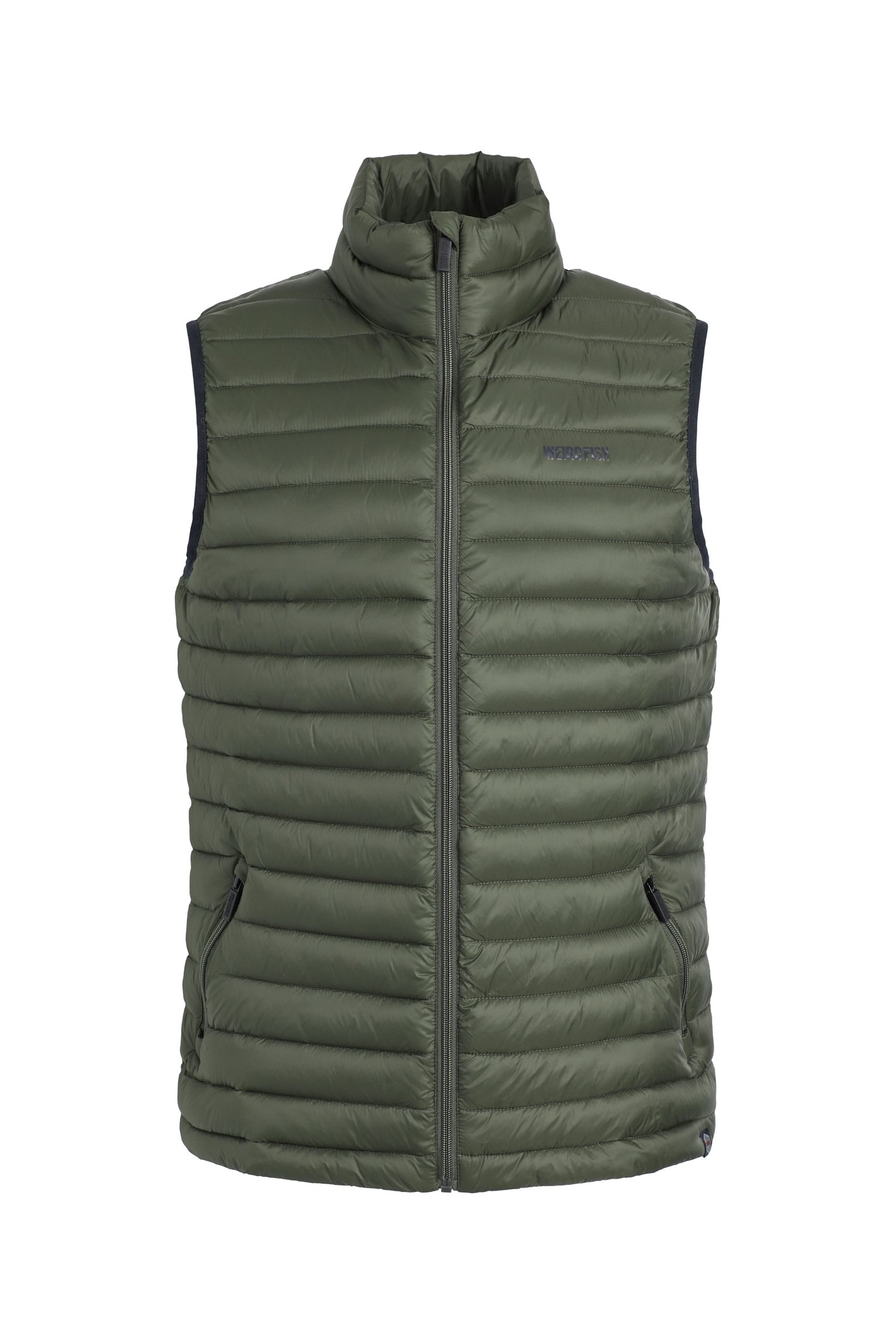 Weird Fish Langtree Lightweight Showerproof Padded Gilet Deep Lichen Green Size L
