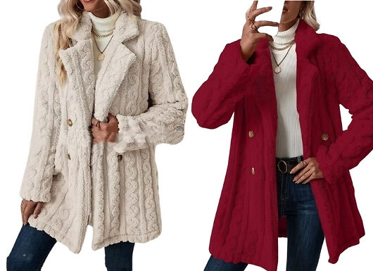 Women's Fluffy Winter Coat - 5 Colours, 5 Sizes!