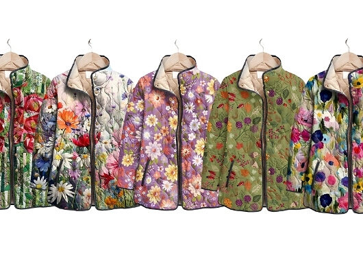 Women's Lightweight Floral Print Jacket - 5 Designs, 8 Sizes!